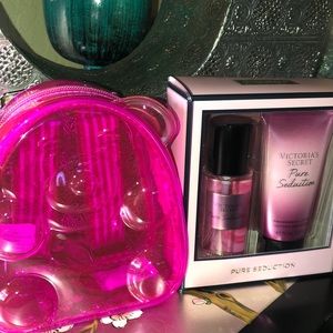 Victoria Secret Pure seduction travel gift set and jelly Bear backpack